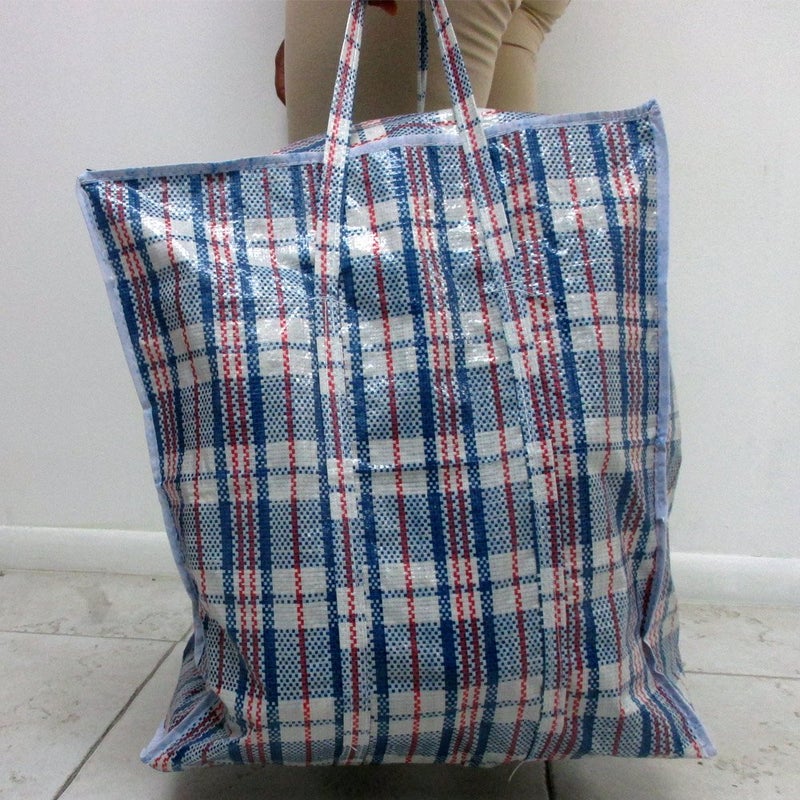 ATB Large Tote Storage Bag Reusable Shopping Groceries Laundry Organizing Zipper Bag - Image 2